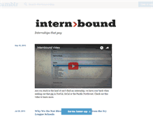 Tablet Screenshot of blog.internbound.com