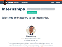 Tablet Screenshot of internbound.com
